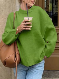 Pamaraya | Müheloser, lässiger Oversize-Pullover – Grün
