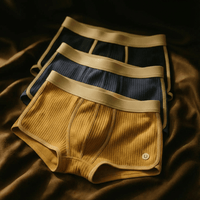 Max | Iconic Ferran Herren Boxershorts klassisch – Gelb / Blau / Schwarz
