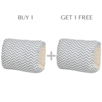 1+1 Gratis | KuschelArm™ Bequeme Stillunterstützung – Grau Chevron