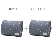 1+1 Gratis | KuschelArm™ Bequeme Stillunterstützung – Grau Krone