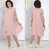 Noreliya - Stilvolles Freizeitkleid – Rosa