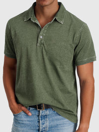 Bastian | Herren Kurzarm Poloshirt Regular Fit – Oliv