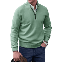 Jones | Eleganter Pullover mit Reißverschluss – Grün