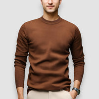 Evo | Crew Neck Sweater – Braun