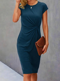 Sienna - Stilvolles und schickes Kleid für Frauen – Pfauenblau