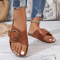 Bellevue | Buckle Mule Slide™ – Braun