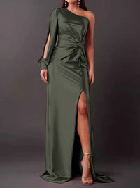 Elisa - Elegantes und Anspruchsvolles Kleid – Dunkelgrün