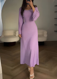Amber - Anmutiges und stilvolles Maxikleid – Lila