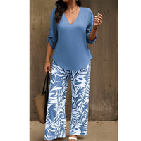 Elvira - zweiteiliges Soft-Touch-Set – Blau