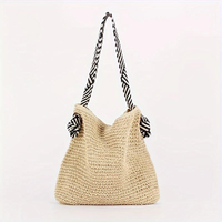Alina | Boho Geflochtene Tote Bag für Alltag – Beige