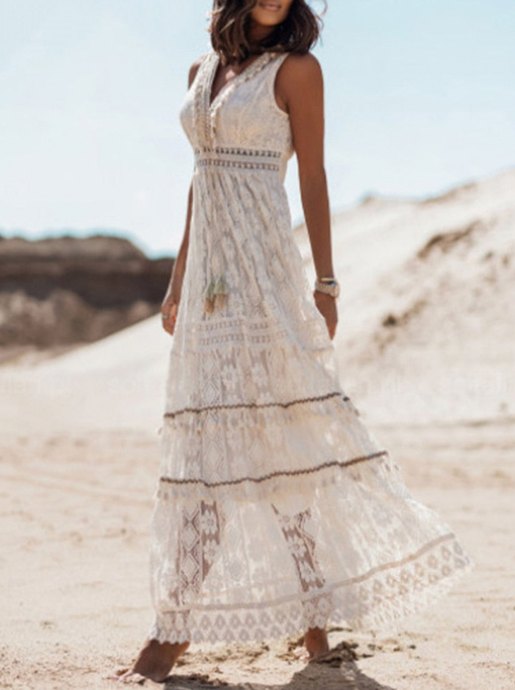 Ella Boho Maxikleid | Bohème Ibiza Kleid