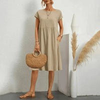 Amra – Sommerkleid für Leichtigkeit und Eleganz – Beige