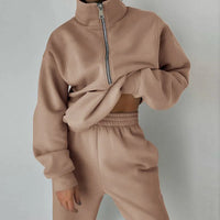 Heidi-Mode | Damen Trainingsanzug – Khaki