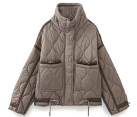 Kylene | Manteljacke mit Taschen – Beige