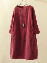 Luisa - Lässiges Kleid – Rot