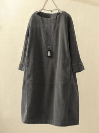 Luisa - Lässiges Kleid – Grau