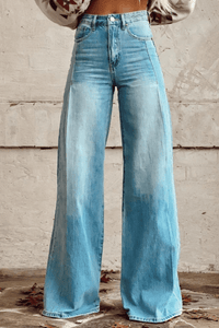 Solene - Boho Vintage Hose – Blau