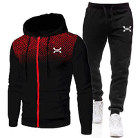 Ben | Herren Sportanzug Set mit Reißverschluss-Hoodie – Schwarz