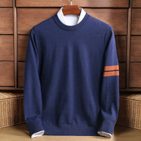 Romeo Cotton Sweater – Blau
