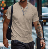 Benedikt | Herren Lockeres Poloshirt – Khaki