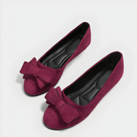 Bequeme flache Schuhe für Damen | Sommer – Bordeaux