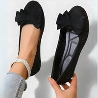 Bequeme flache Schuhe für Damen | Sommer – Schwarz