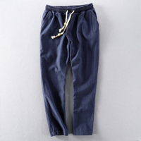 Bequeme Hose im japanischen Stil für Herren | Leichte – Blau