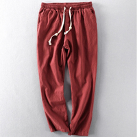 Bequeme Hose im japanischen Stil für Herren | Leichte – Rot