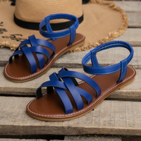 Bequeme Sommersandalen für Damen | Riemchen – Blau