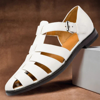 Bequeme Sommersandalen für Herren | Riemchen – Weiß