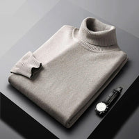 Bertram | Herren Rollkragenpullover Langarm – Beige