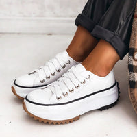 Sylva | Große Sohle Sneakers™ – Weiß