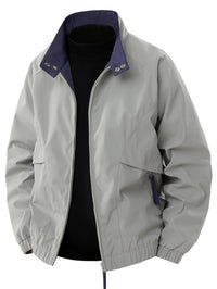 Lennox™ - Lässige leichte Windbreaker-Jacke – Grau