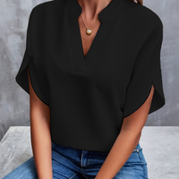 UDILIA - LEICHTE UND ELEGANTE BLUSE – Schwarz