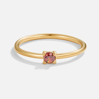 Geburtsstein Goldringe – Januar - Roter Granat