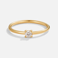 Geburtsstein Goldringe – April - Diamant