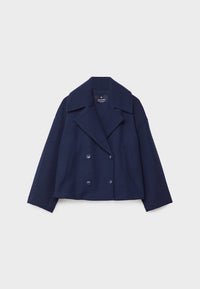 Lasitha | Kurze zweireihige Jacke – Marine