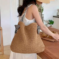 Boho-Sommertasche für Damen | groß – Braun