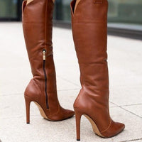 Livia® | Komfort Stiefel – Braun - Leder