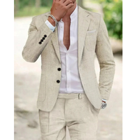 Bruno | Herren Eleganter Zweiteiliger Anzug – Weiß