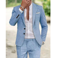 Bruno | Herren Eleganter Zweiteiliger Anzug – Blau