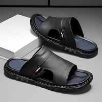 Bruno | Herren Komfort Sandalen – Schwarz