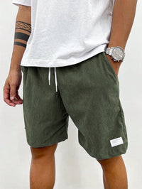 Bruno | Herren Sommer Shorts mit Kordelzug – Grün