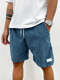 Bruno | Herren Sommer Shorts mit Kordelzug – Blau