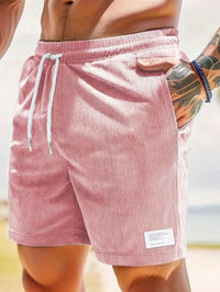 Bruno | Herren Sommer Shorts mit Kordelzug – Rosa