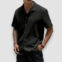 Milo | Casual Button-Up Shirt – Schwarz