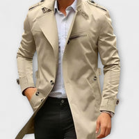 Nadiem – Handgefertigte Trenchjacke – Beige