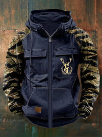 Amelie | Herren-Hoodie mit Reißverschluss & Taschen – Marine