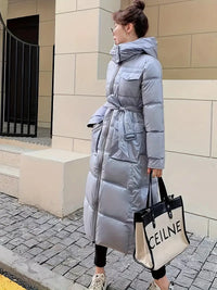 Clisienna | Gemütliche Couture - Longline Hoodie Mantel von Couture – Farbe