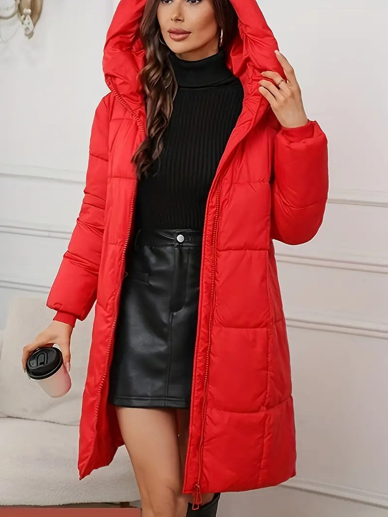 Keyven | Winter Luxe Lange Oberbekleidung mit Kapuze